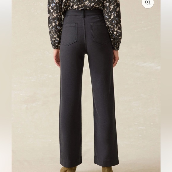 SOLD. Faherty Stretch Terry Patch Pocket Pant — Washed Black — Size 26 - Picture 3 of 11